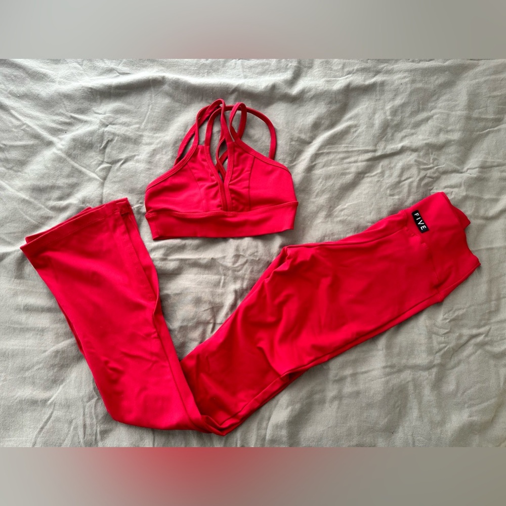 FIVE Dancewear set, size YL (N6) flared leggings